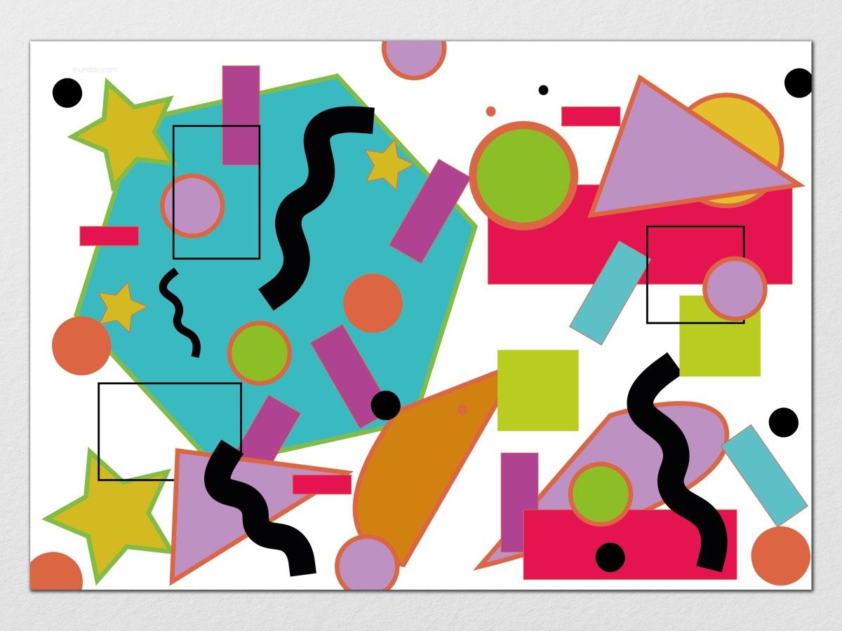 ABSTRACT COLOR PLACEMAT&nbsp;(PL005)