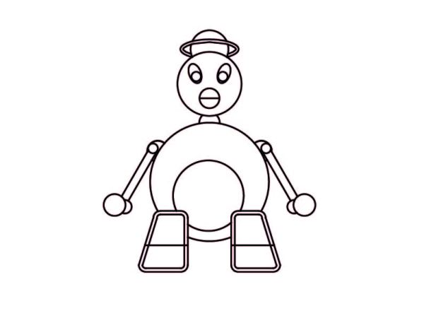 Robot Coloring page&nbsp;(CP001)