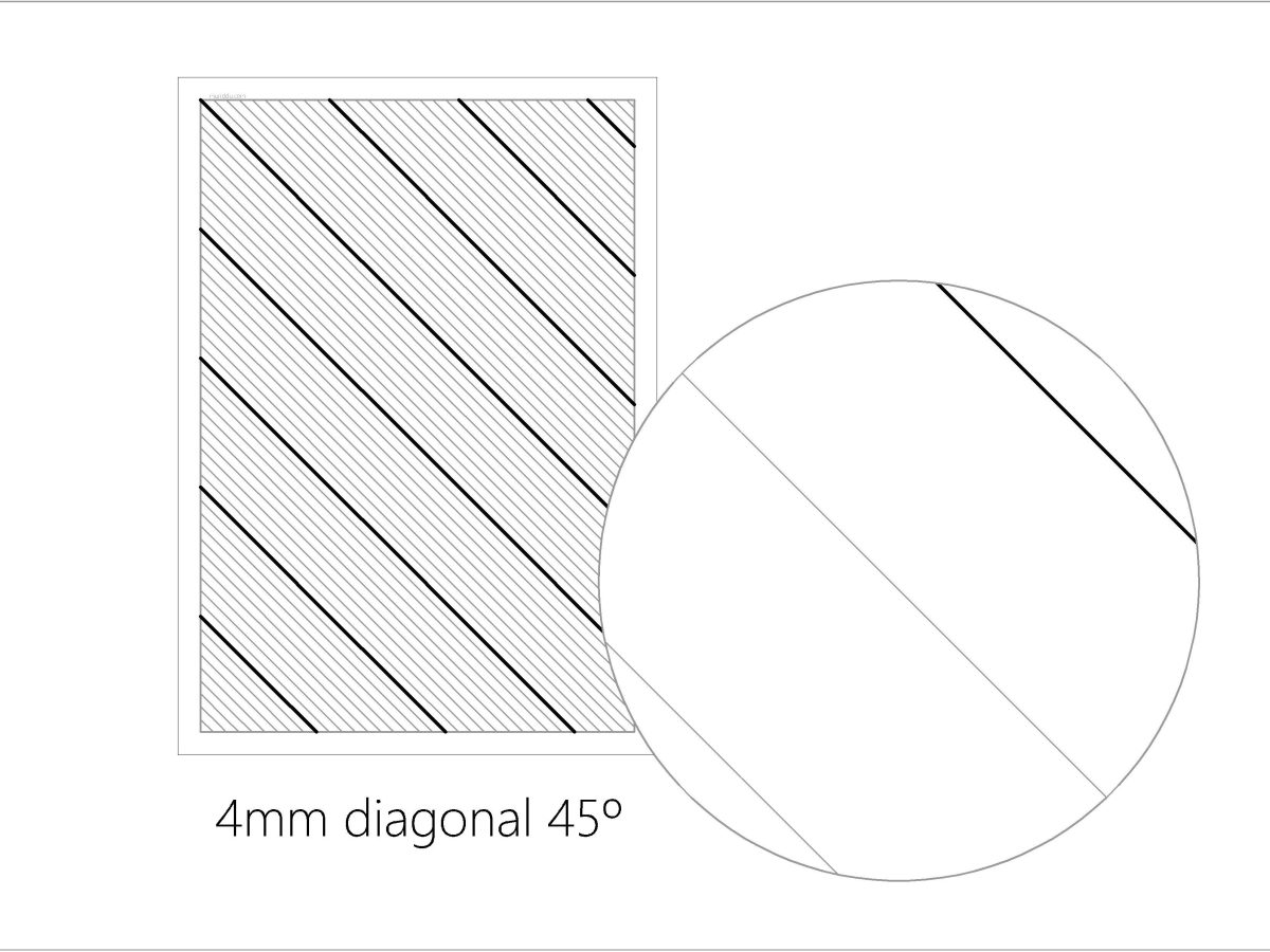 4 mm digonal lined paper&nbsp;45º(PT039)