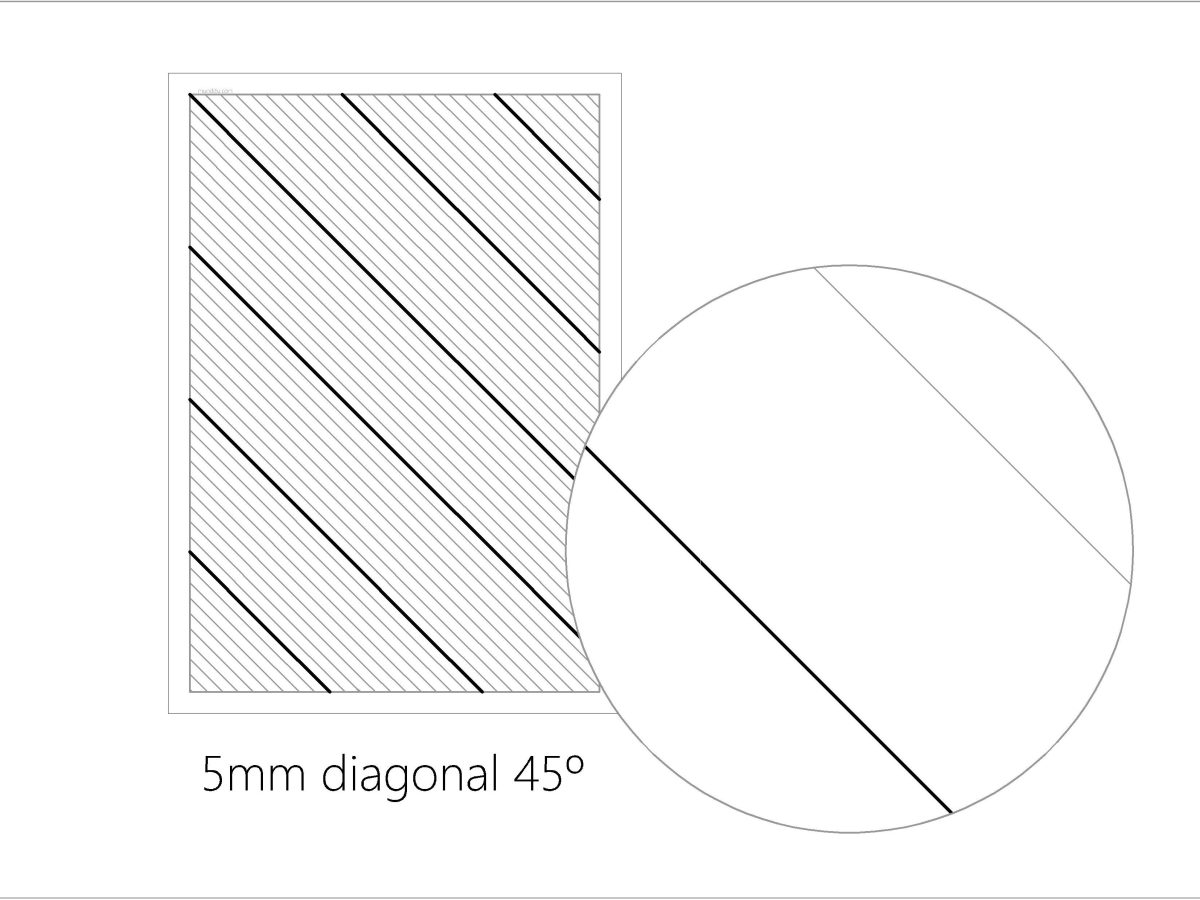 5 mm digonal lined paper&nbsp;45º(PT040)