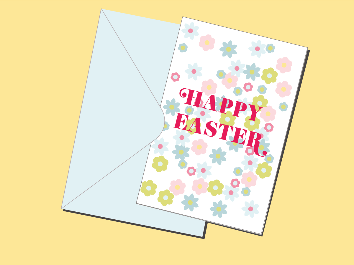 Easter greeting card HAPPY EASTER!&nbsp;(CA022)