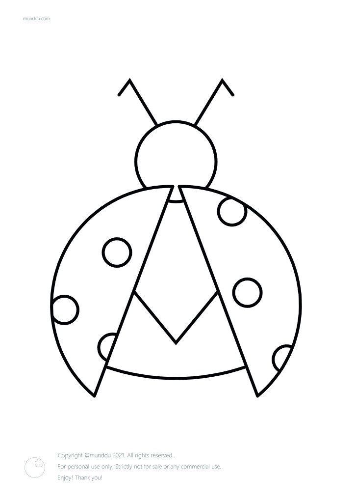 free coloring page ladybug mariquita gratis colorear printable