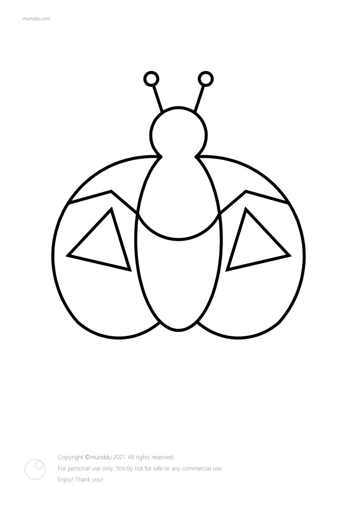 Free printable coloring page bugs