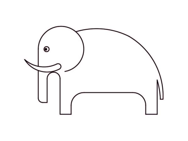 Wild animal Coloring page ELEPHANT&nbsp;(CP010)