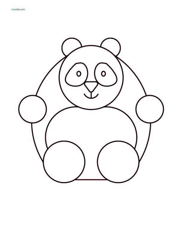 Free printable coloring page wild animals panda