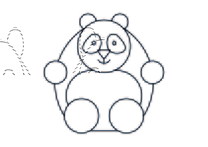 Free printable coloring page wild animals panda