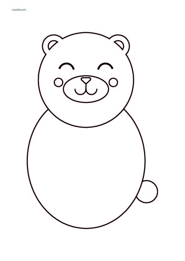 Free printable coloring page woodland animals bear