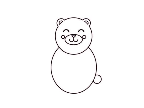 Woodland animal Coloring page BEAR&nbsp;(CP015)