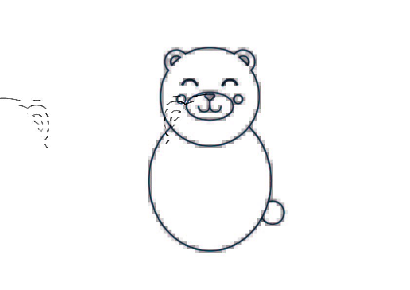 Free printable coloring page woodland animals bear