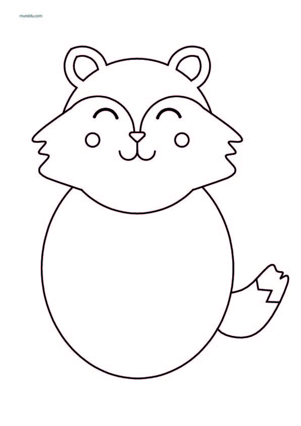 Free printable coloring page woodland animals Fox