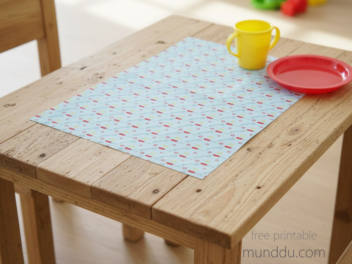 ROBOT kids placemat&nbsp;(PLk004)