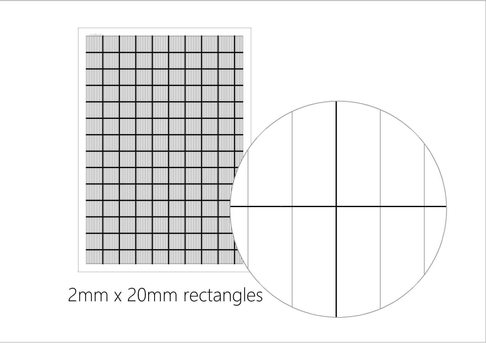 free printable dowloadable grid graph paper 2mmx20mm paper