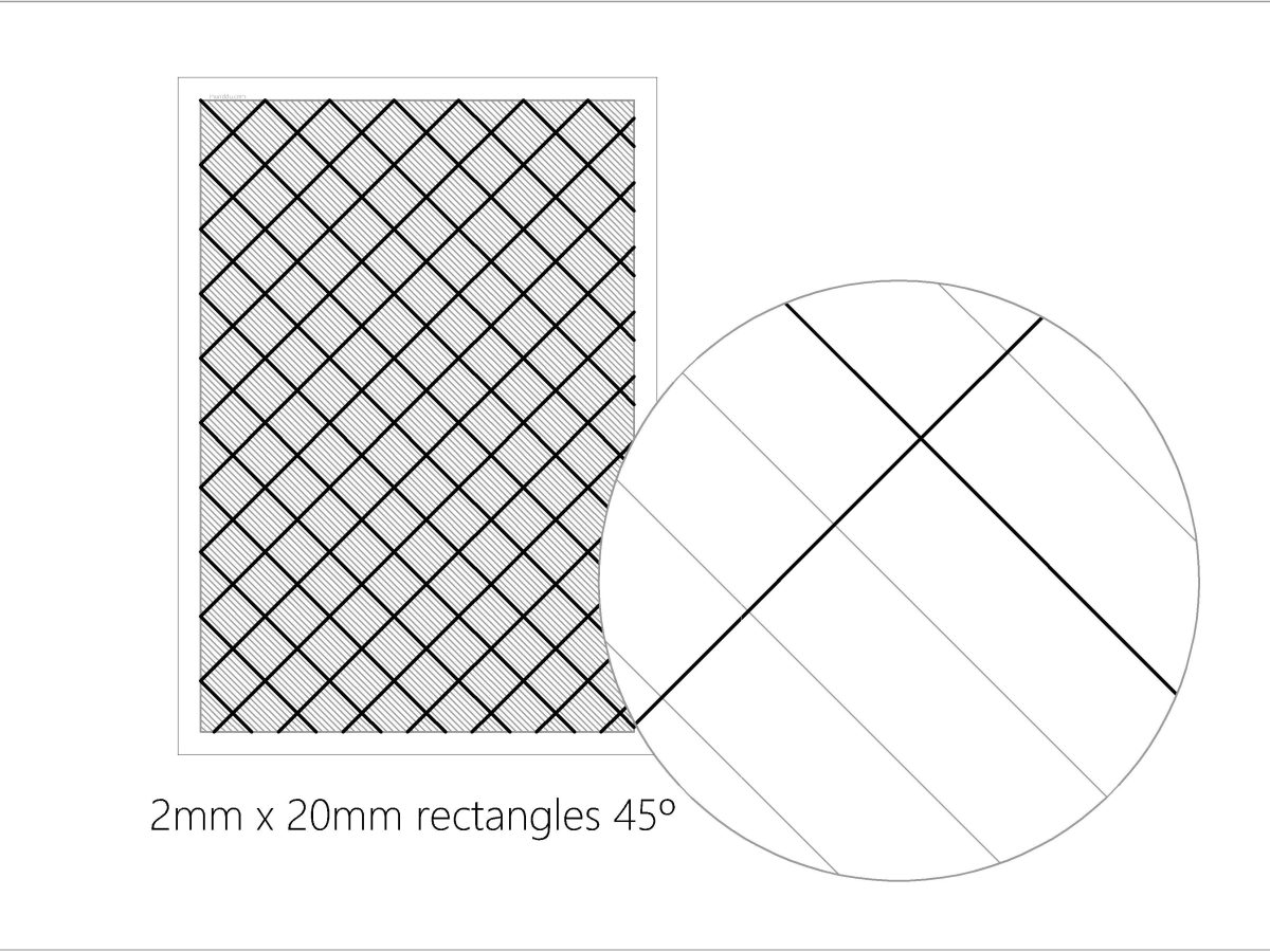 2mm x 20mm rectangled paper 45º&nbsp;(PT047)