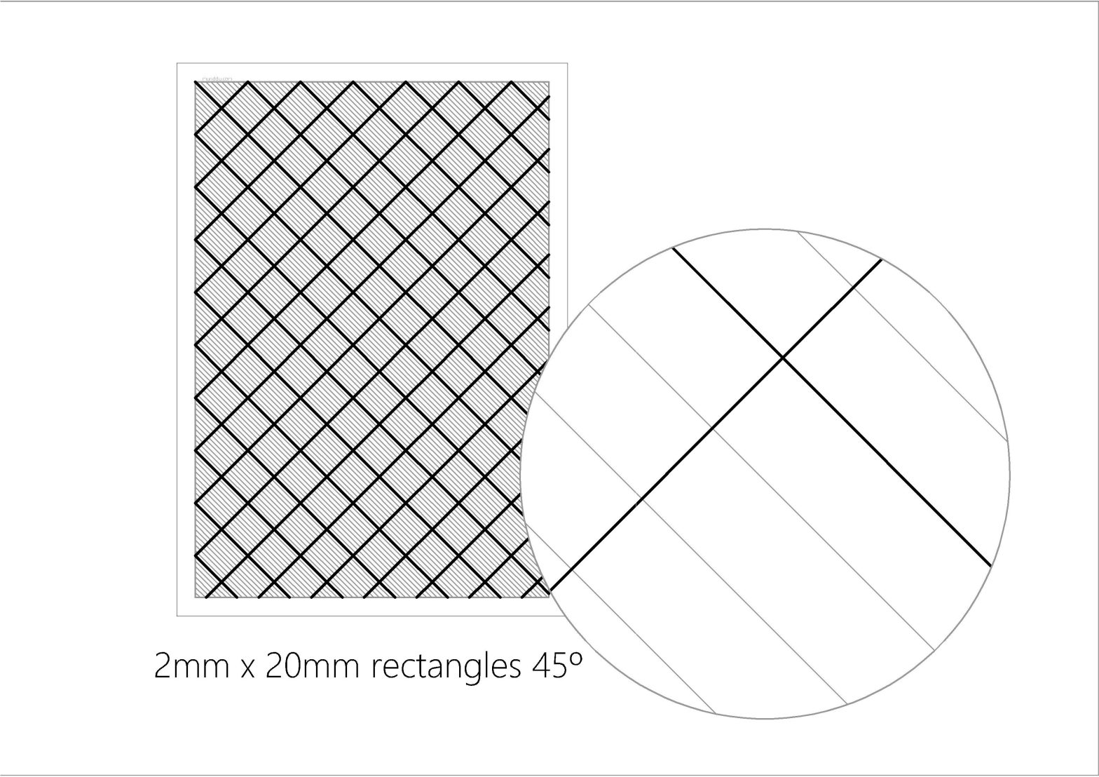 free printable dowloadable grid graph paper 2mmx20mm paper 45º