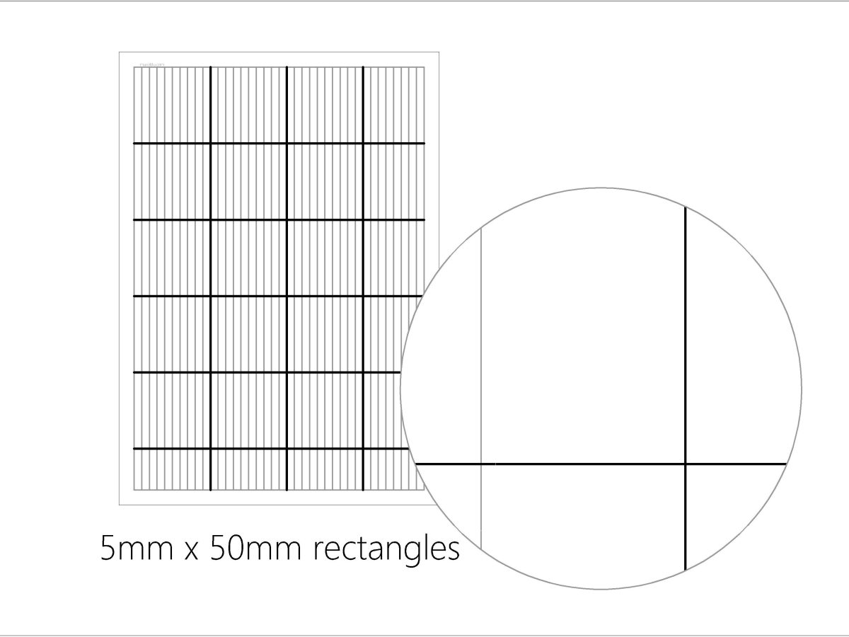 5mm x 50mm rectangled paper&nbsp;(PT045)