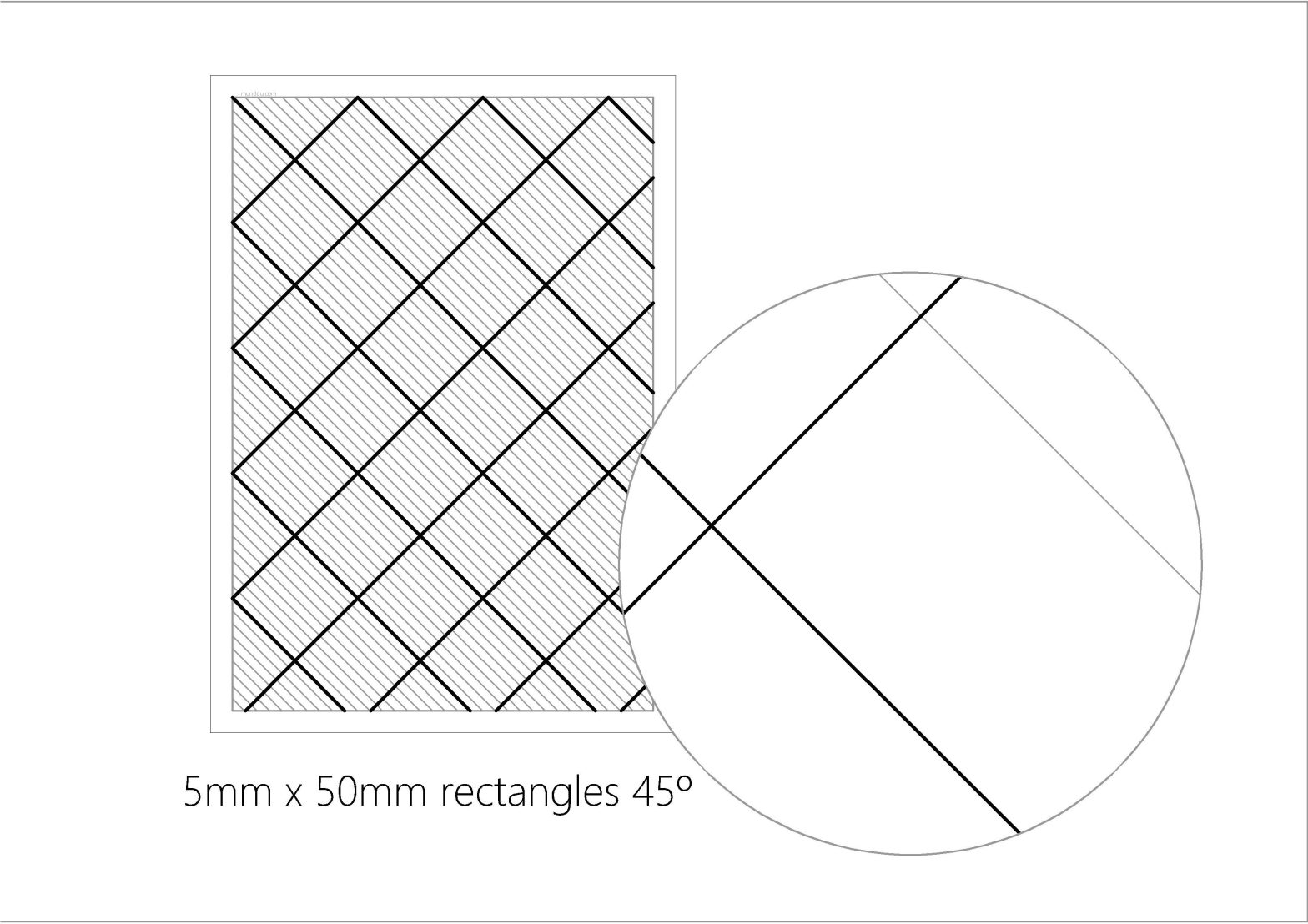 free printable dowloadable grid graph paper 5mmx50mm paper 45º