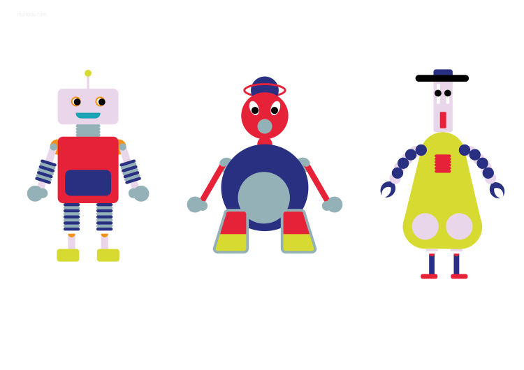 free printable kids placemat robot