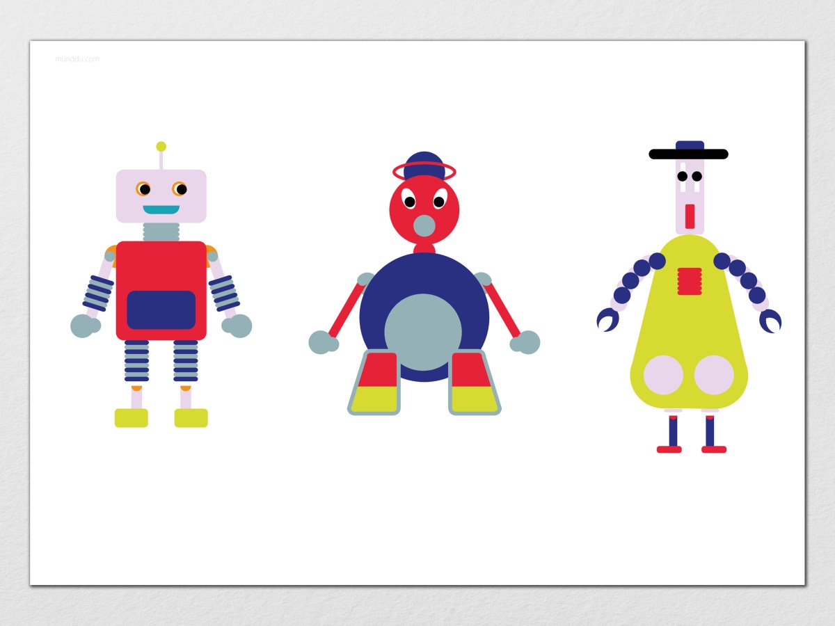 ROBOT kids placemat&nbsp;(PLk002)