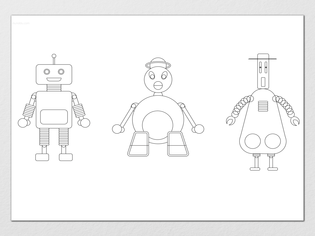 ROBOT kids placemat&nbsp;(PLk003)