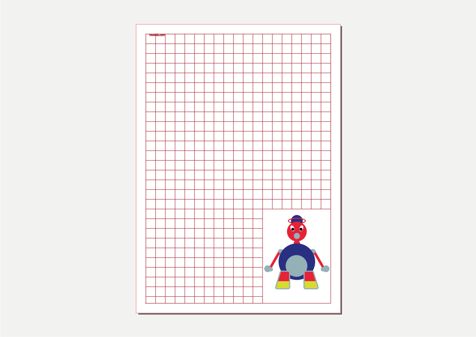 free printable kids stationery robots