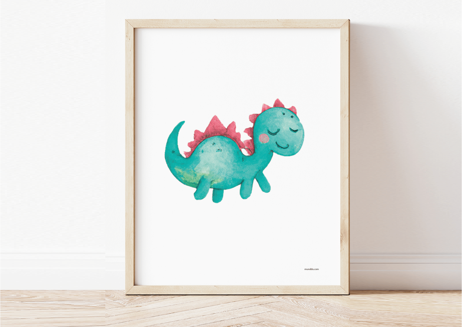 free printable kids wall art dinosaur