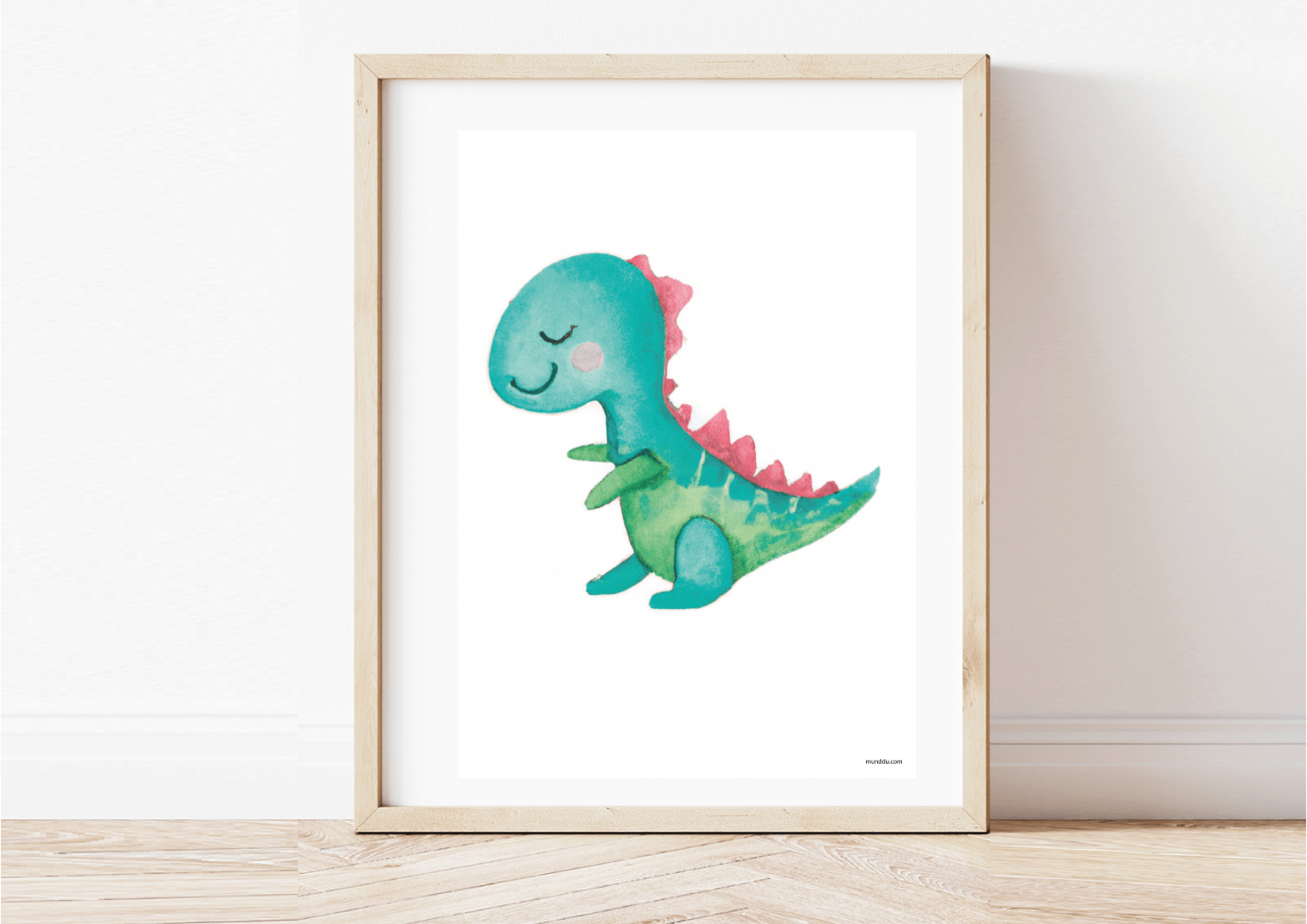 free printable kids wall art dinosaur